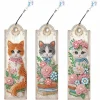 Tradera Diamond Painting 3 BOKMÄRKEN med KATT motiv Allt ingår^ Hobbymaterial