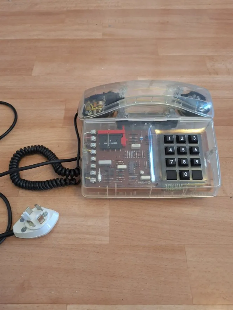 Tradera Fast Telefoni<Diavox Transparent Telefon