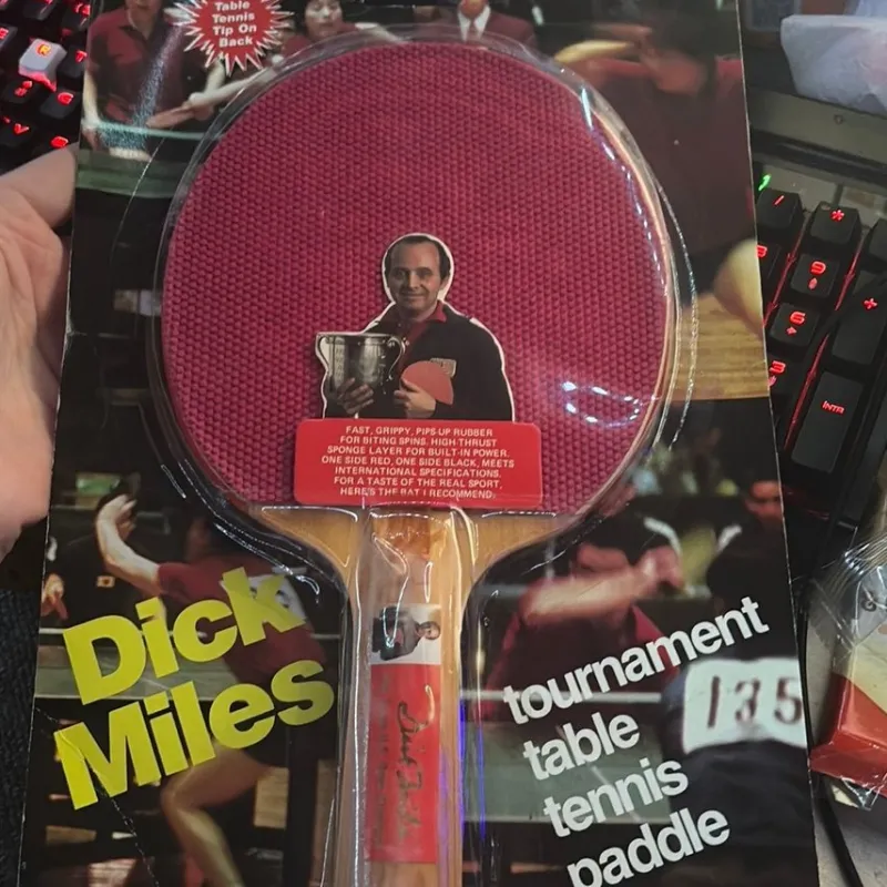 Tradera Bordtennis & Pingis<Dick Miles Tournament Bordtennispadddel - Vintage stiga raquette ping pong
