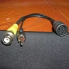 Tradera DIN-kabel/adapter 6-pol hona - 1xRCA/BNC hane 0,2m^ Kameratillbehör