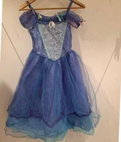 Tradera Disney blå klänning, storlek 128> Maskeradkläder