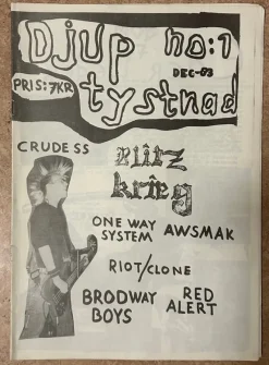 Tradera Djup tystnad nr 1 - fanzine 1983^ Musiktidningar & Litteratur