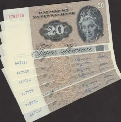 Tradera Dk 6x20 Kr 1979^ Sedlar