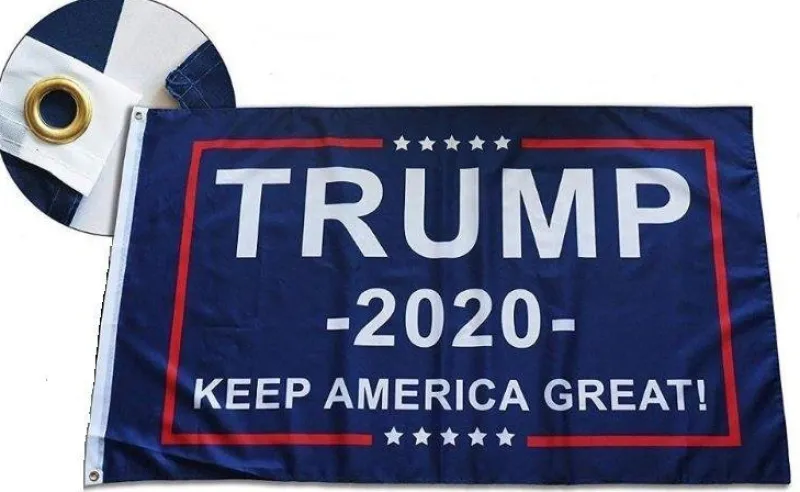 Tradera Donald Trump 2020 flagga Raggare EPA traktor^ Flaggor
