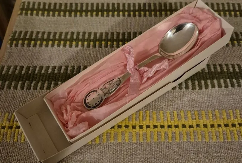 Tradera Dopsked i äkta silver 830> Silver