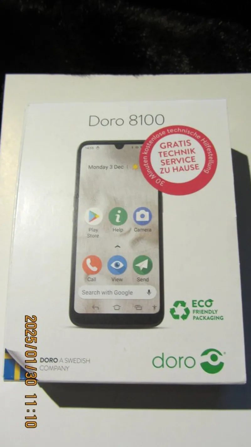 Tradera Mobiltelefoner<Doro 8100. Seniortelefon Smart. Sgs ny
