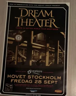 Tradera Dream Theater Konsertaffisch - Chaos in Motion World Tour 2007/2008^ Musikposters