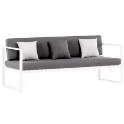 Tradera DYNSET SENSUM SKEPPARHOLMEN 3-SITSSOFFA MÖRKGRÅ^ Möbler