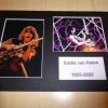 Tradera Musikmemorabilia<Eddie van Halen fotografi med passepartout storlek A4
