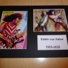 Tradera Musikmemorabilia<Eddie van Halen fotografi med passepartout storlek A4