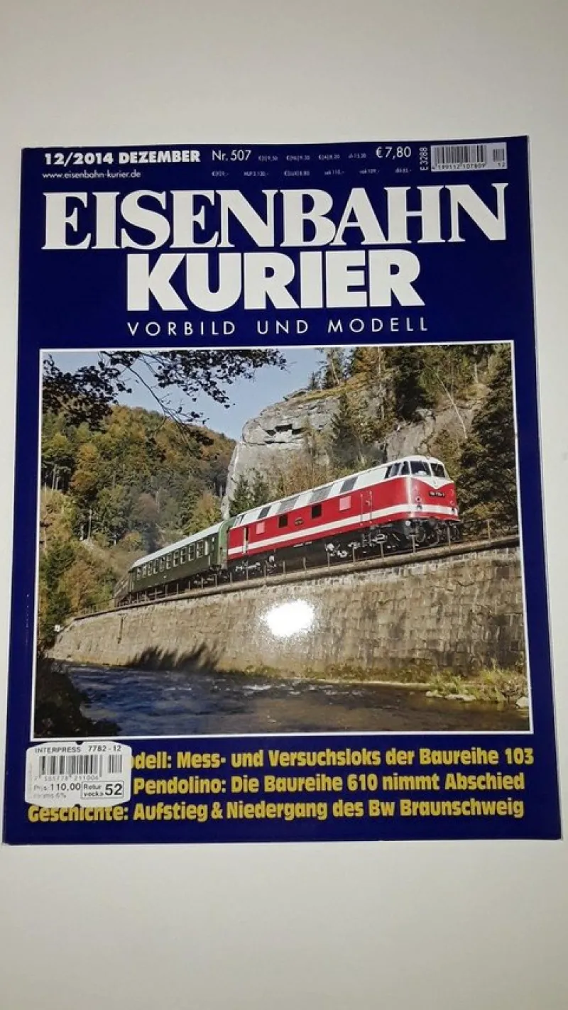 Tradera Eisenbahn kurier vorbild und modell 2014 dezember nr 507^ Modelljärnvägar