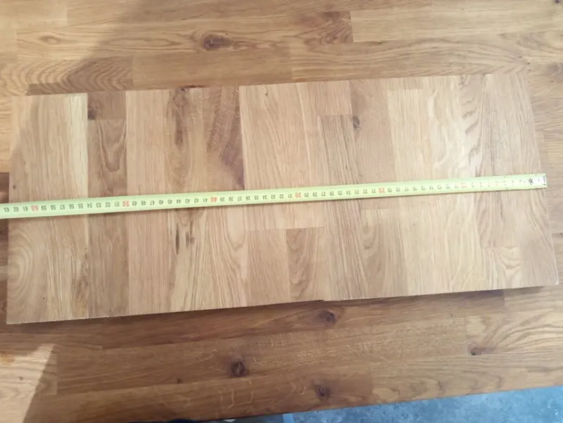 Tradera Ekbänkskiva 63x26-27 cm Tjocklek 2,7 cm> Kök