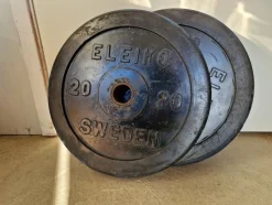 Tradera Träning<Eleiko 20 kg viktskivor. Inget reservationspris!