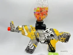 Tradera Lek & Spel<Elektrisk gel Ball Blaster, AEG AKM-47 Splatter Ball Blaster med 20 000 kula