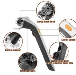 Tradera Elektrisk grillborste med vattenbehållare^ Eld & Grill