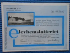 Tradera Lotter & Lottsedlar<Elevhemslotteriet 1960