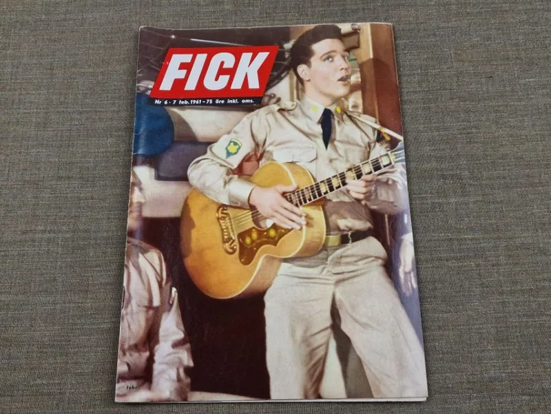 Tradera ELVIS PRESLEY - FICKJOURNALEN nr 6/7-1961^ Musiktidningar & Litteratur
