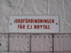 Tradera Emalj skylt 40/50-tal^ Amatörradio
