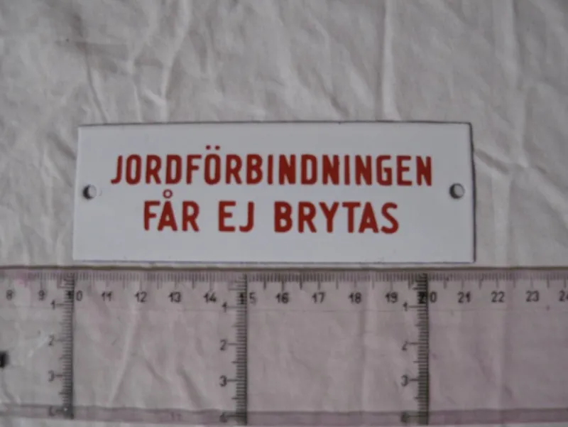 Tradera Emalj skylt 40/50-tal^ Amatörradio