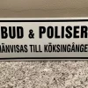 Tradera Emaljskylt Bud & Poliser> Kuriosa