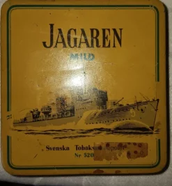 Tradera Plåtemballage<En gammal plåtask