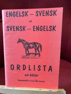 Tradera Engelsk-Svensk och Svensk-Engelsk Ordlista om Hästar> Husdjursböcker