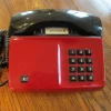 Tradera Fast Telefoni<ERICSSON TELEFON I RÖTT/SVART med KNAPPAR