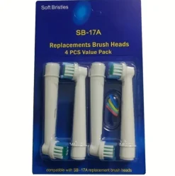 Tradera Tandvård<Ersättningsborsthuvuden SB-17A - 4-pack