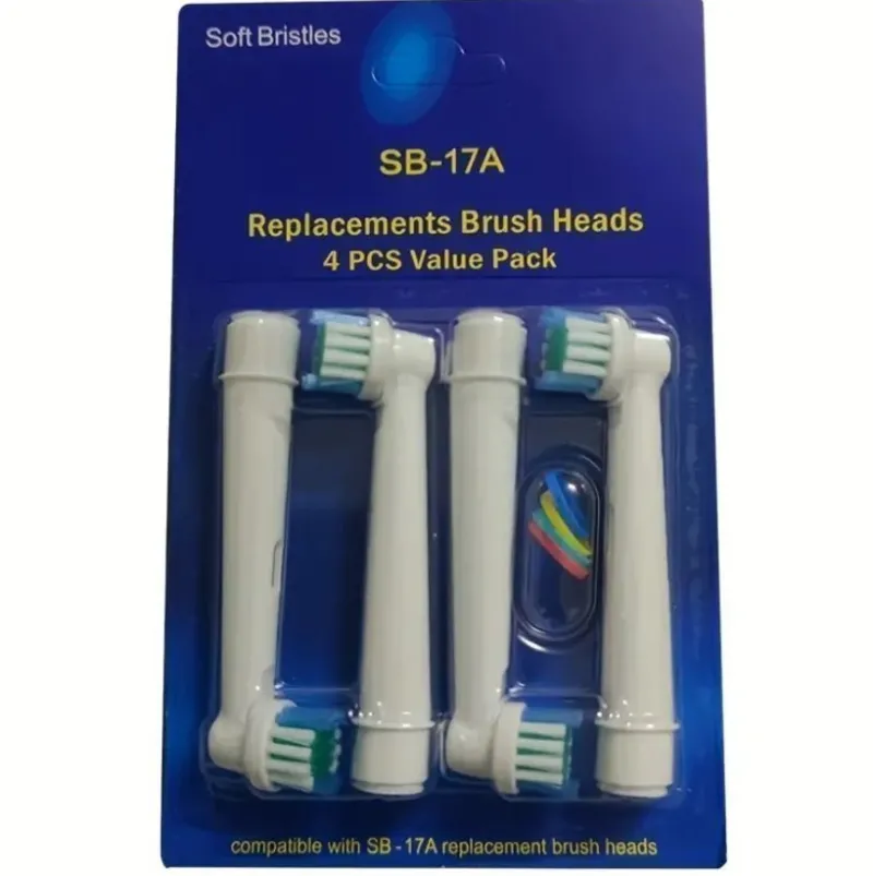 Tradera Tandvård<Ersättningsborsthuvuden SB-17A - 4-pack