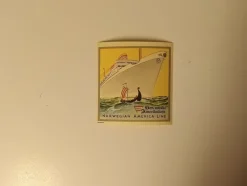 Tradera Etikett Norska Amerikalinjen NAL från Norge^ Båt- & Fartygsmemorabilia