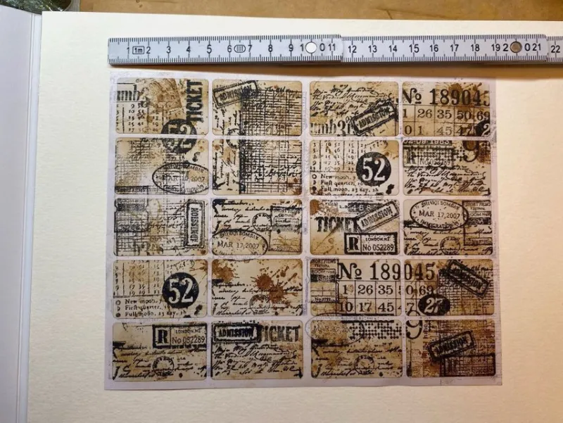 Tradera Etiketter^ Scrapbooking