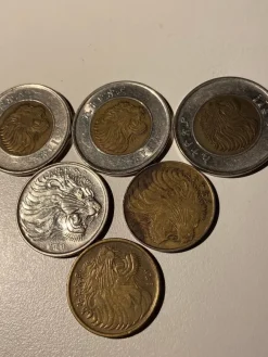 Tradera Etiopiska mynt - sex stycken - Etiopien^ Utländska Mynt