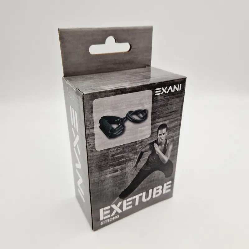 Tradera Träning<Exani Exetube Strong Gummiband med Handtag Rubber Band Träning Redskap Fitness
