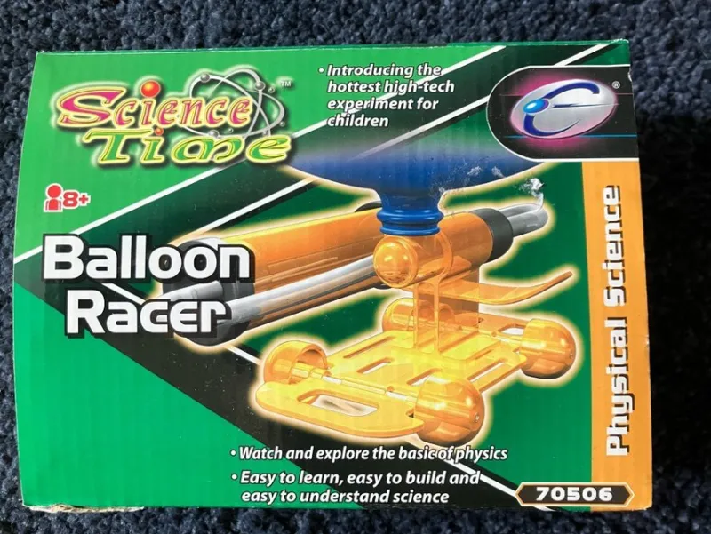 Tradera Experiment Ballon Racer - Fordon bil som kör med hjälp av ballong ballonger> Experimentlådor & Vetenskap