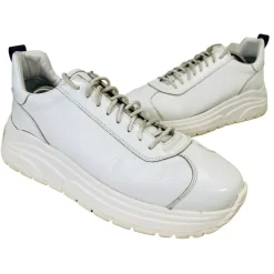 Tradera Herrskor<Eytys Skor Herr Storlek 45 Vita Läder Sneakers Hög Platå Collab H&M