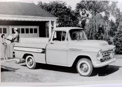Tradera Fabriksfoto 1957 Chevrolet Pick Up 31 x 45 cm^ Biltillbehör
