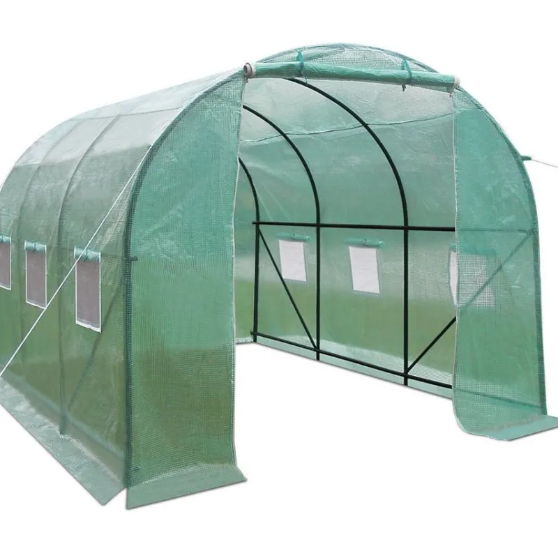 Tradera Växthus & Drivhus<Fabriksnytt Växthus 6 m² 300cm x 200cm Bågväxthus folie DV6