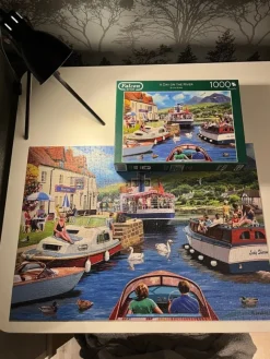 Tradera Falcon de luxe pussel 1000 bitar fint motiv.^ Pussel