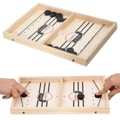 Tradera Fast Sling Puck Game Paced SlingPuck Winner Board Family Party-56*30*2.7cm> Experimentlådor & Vetenskap