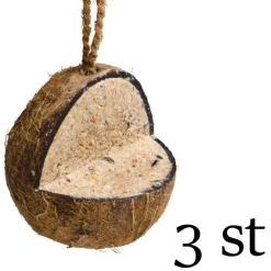 Tradera Övrigt Till Trädgård<Fågelmat - 3st - kokosnöt i snöre, spara pengar; återfyll - Fåglarnas favorit!