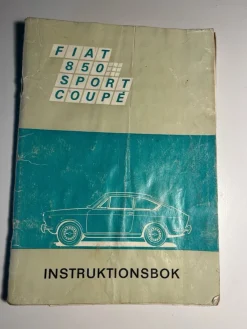 Tradera Fiat 850 Sport Coupé instruktionsbok - 1971> Fordonslitteratur