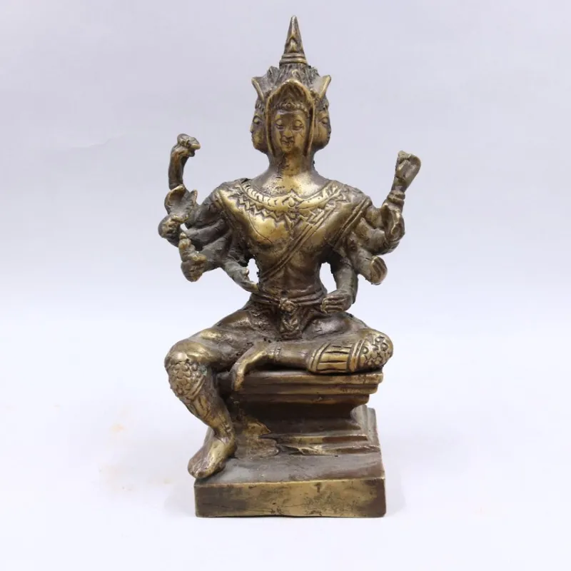 Tradera Figurin, Gudom, Mässing, Asien, 1900-tal> Ikoner & Religiösa Föremål