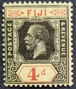 Tradera Fiji Scott 100 MHOG Se besk.för förkort^ Europa