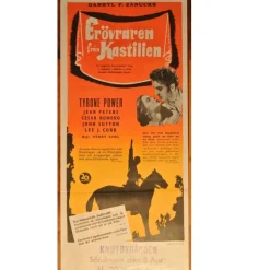 Tradera Filmaffisch original: Erövraren i Kastiljen. Tyron Power^ Affischer