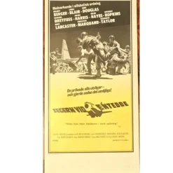 Tradera Filmaffisch original. Segern vid Entebbe. Kirk Douglas^ Affischer