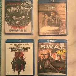Tradera Filmpaket 4 st Blu-ray Action filmer> Blu-ray