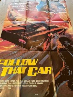 Tradera Filmposter: Follow That Car^ Affischer