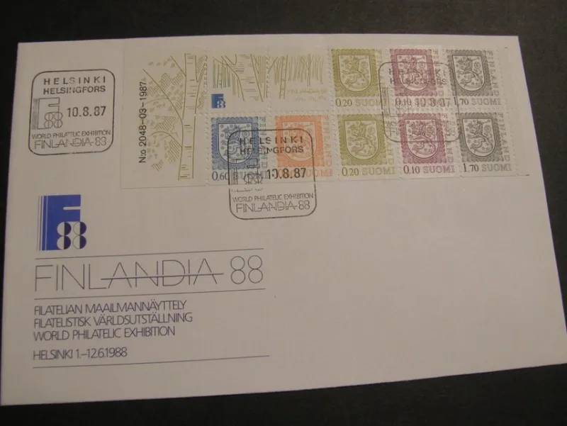 Tradera FINLAND 1987 HA 18 Automathäfte FDC ej postg^ Norden