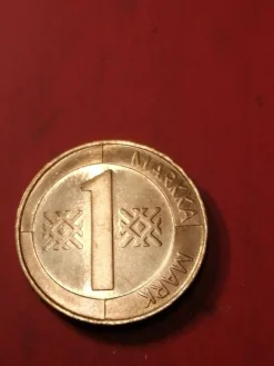 Tradera *Finland-1 markkaa -Aluminiumbrons -1998 * Cond. UNC-01 *^ Utländska Mynt