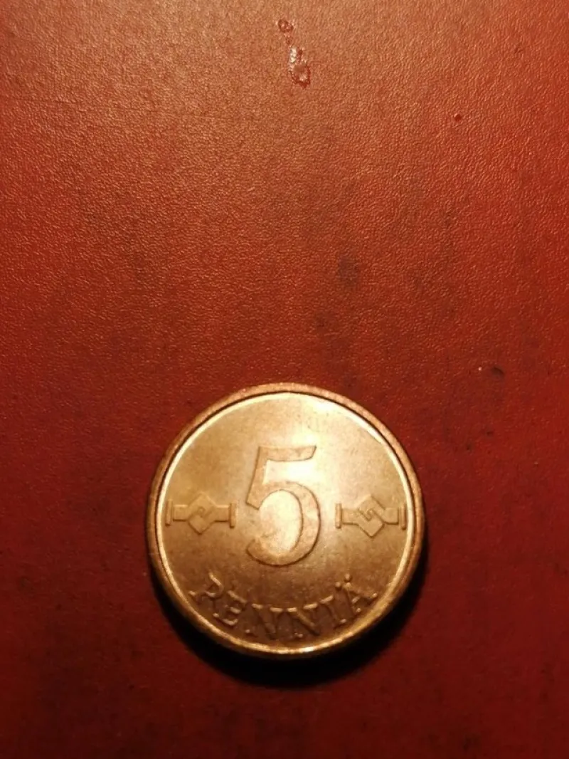 Tradera *Finland-5 penniä - Koppar -1970 * Cond. UNC *^ Utländska Mynt